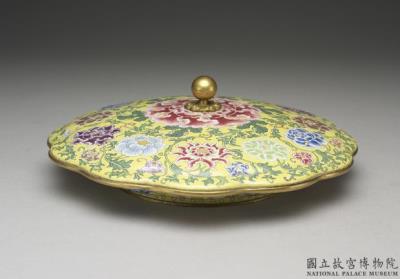 图片[2]-Copper lidded dish with Western lotuses in painted enamels, Qing dynasty, Kangxi reign (1662-1722)-China Archive